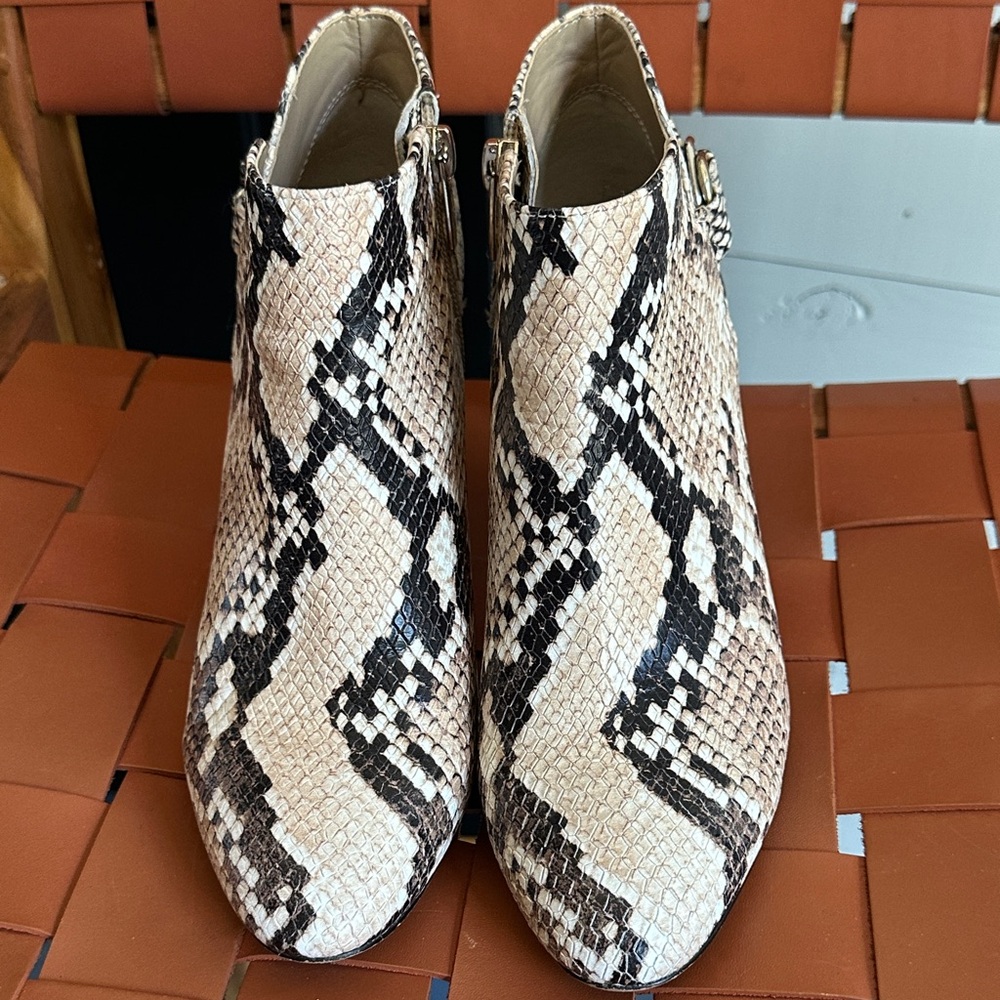 Vince Camuto Snakeskin Ankle Boots